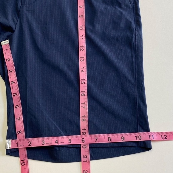 Greg Norman Men’s Stretch Shorts, Flat Front, Blue, Waist 36, NWT - Picture 12 of 14